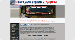 Desktop Screenshot of leftlanedrivers.org