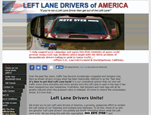 Tablet Screenshot of leftlanedrivers.org